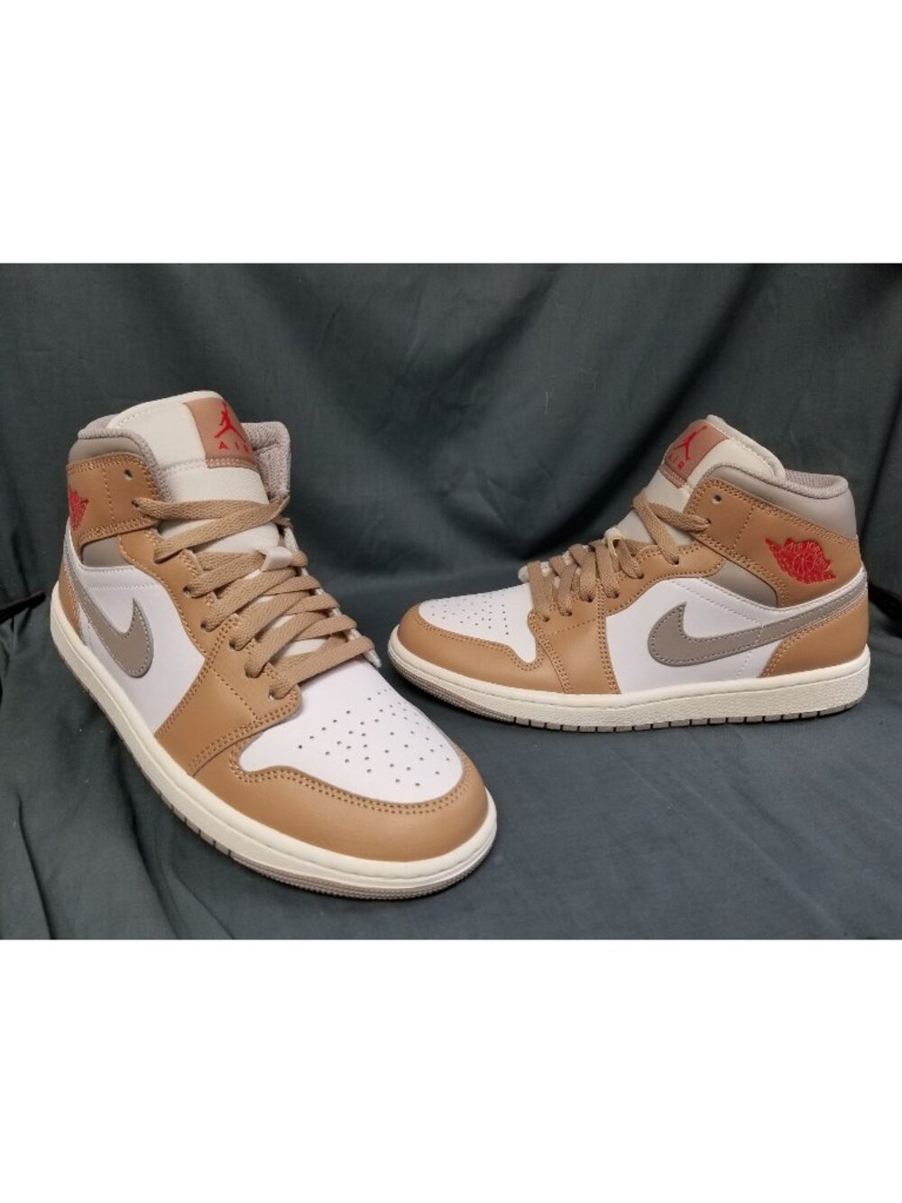 Jordan 1 Mid Rattan White College Grey DQ8426 200 Men's Size 8 NEW NO BOX